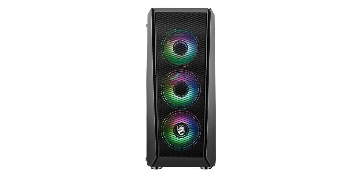 Vỏ Case Vitra Saphira W10 E-ATX Black (Mid Tower/Màu Đen) với mặt lưới vô cùng thoáng khí 